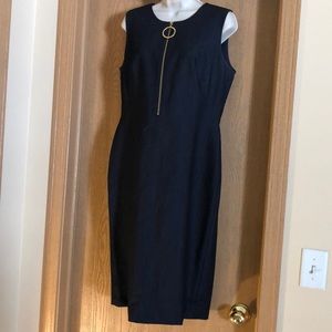 Calvin Klein Denim Sleeveless Sheath Dress